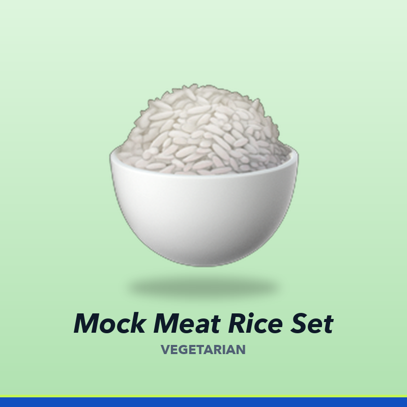 Mock Meat Rice Set